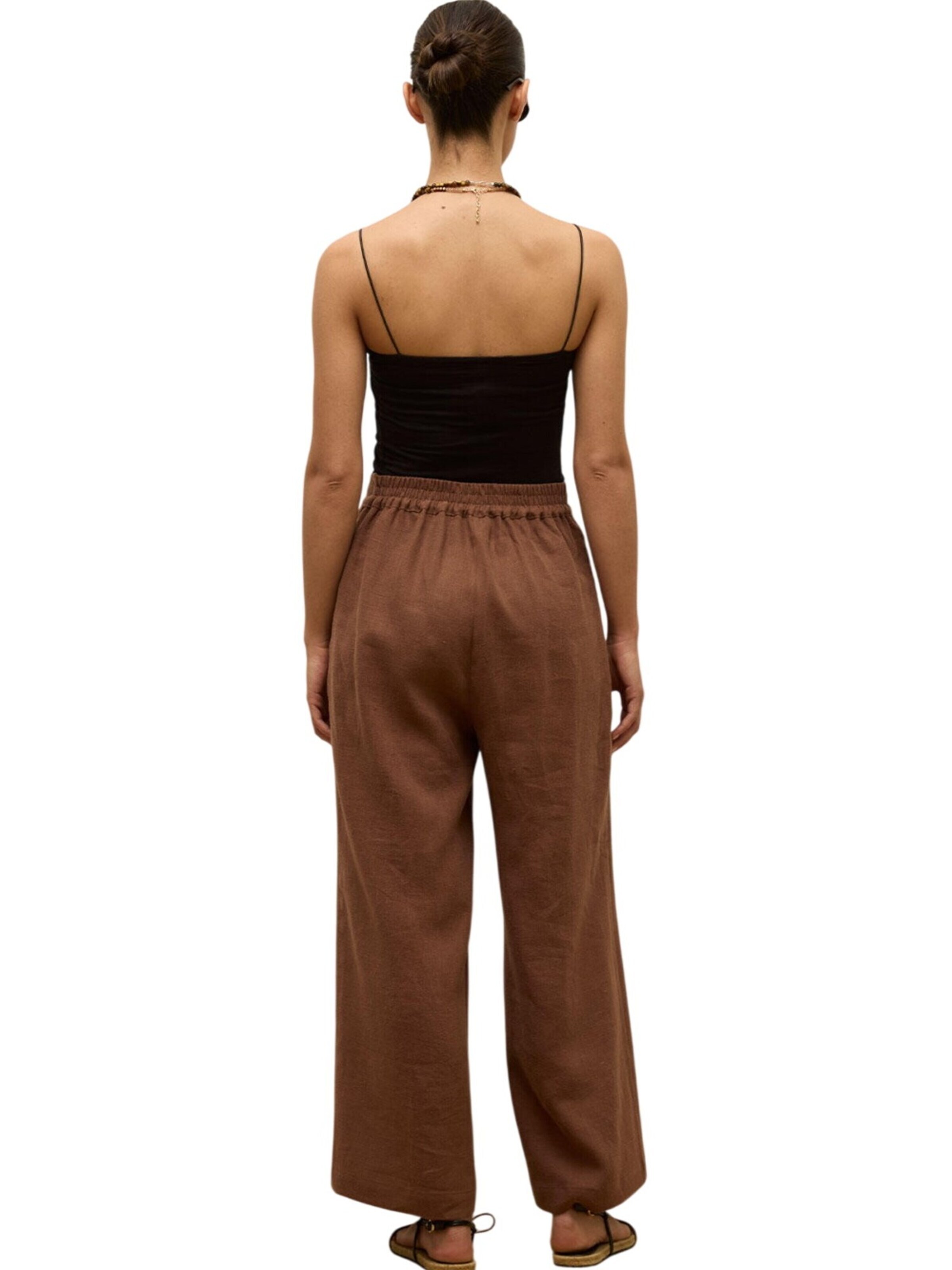 MANUKA Wide Leg Hose‌‌‌‌‌‌ in Braun