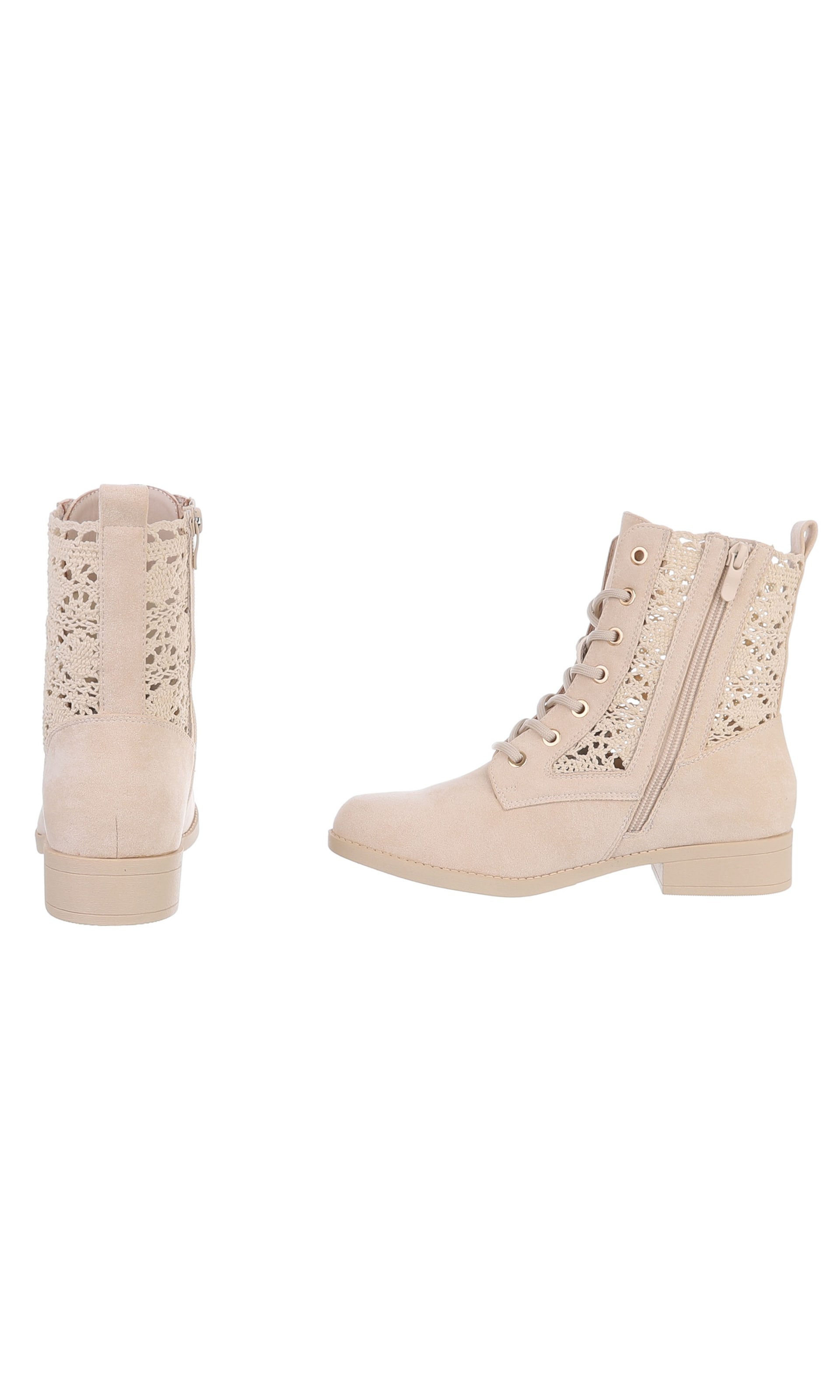 Ital-Design Stiefelette in Beige