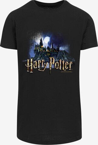 F4NT4STIC Shirt 'Harry Potter Hogwarts Castle Schule' in Black: front