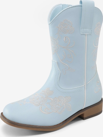 Bottes Dream Pairs en bleu : devant