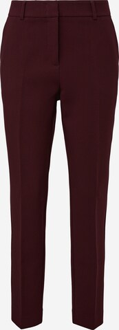 COMMA Slim fit Pleated Pants in Red: front