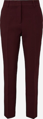 COMMA - Slimfit Pantalón de pinzas en rojo: frente