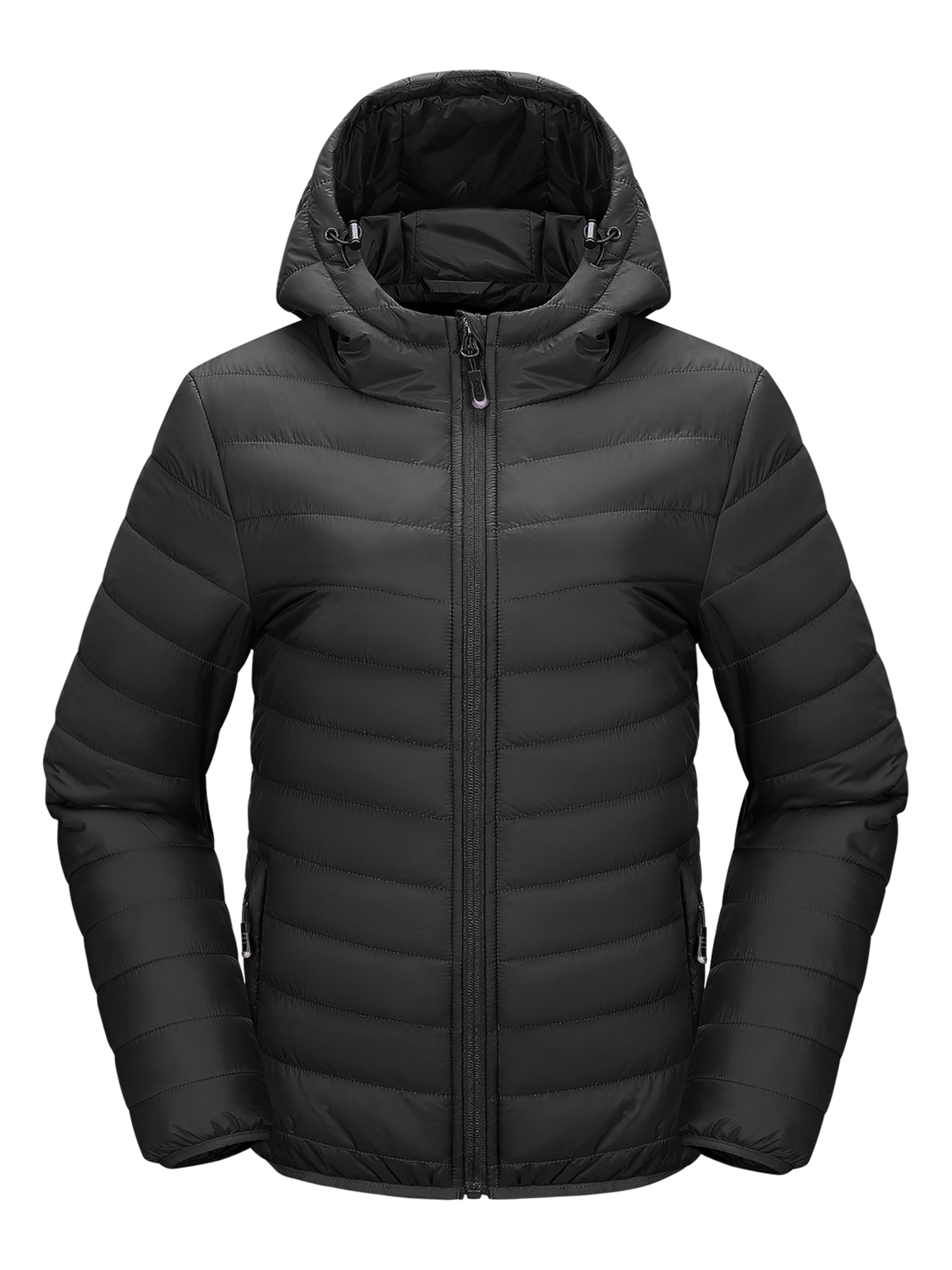33,000ft Winter Jacket '33,000ft Women's Puffer Jacket' in Black: front