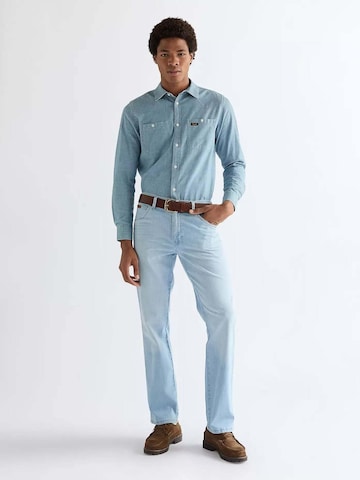 WRANGLER Belt 'Western Stitch' in Brown