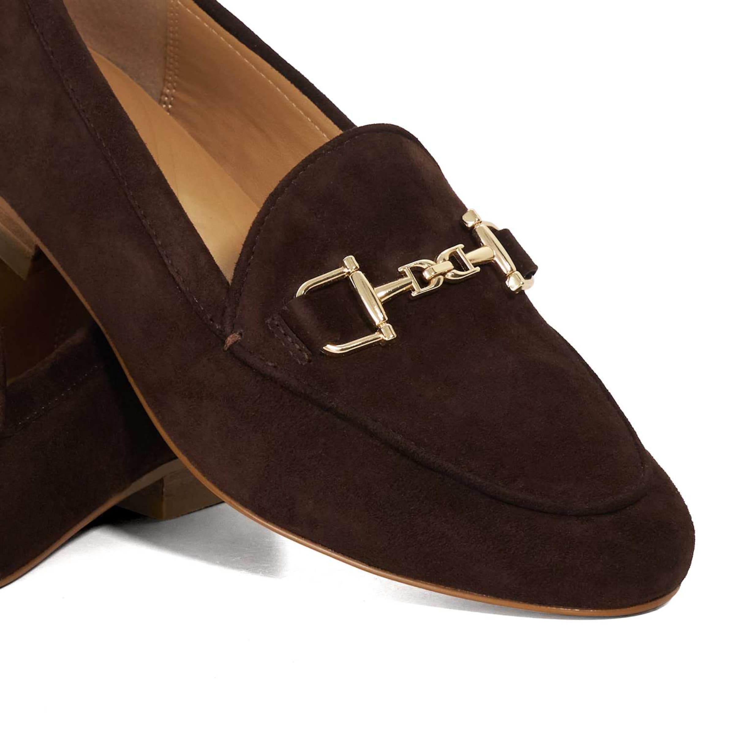 Dune LONDON Instappers 'Glair' in Bruin