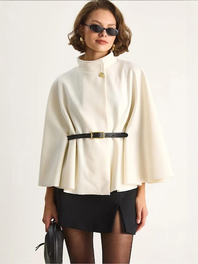 Bianco Lucci Winter coat 'Mäntel' in S-M in Cream, Item view