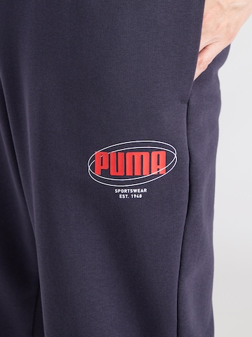 PUMA Ozke Hlače 'ESS' | modra barva