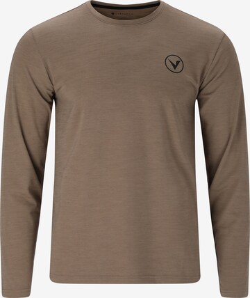 Virtus Performance Shirt 'JOKER' in Brown: front