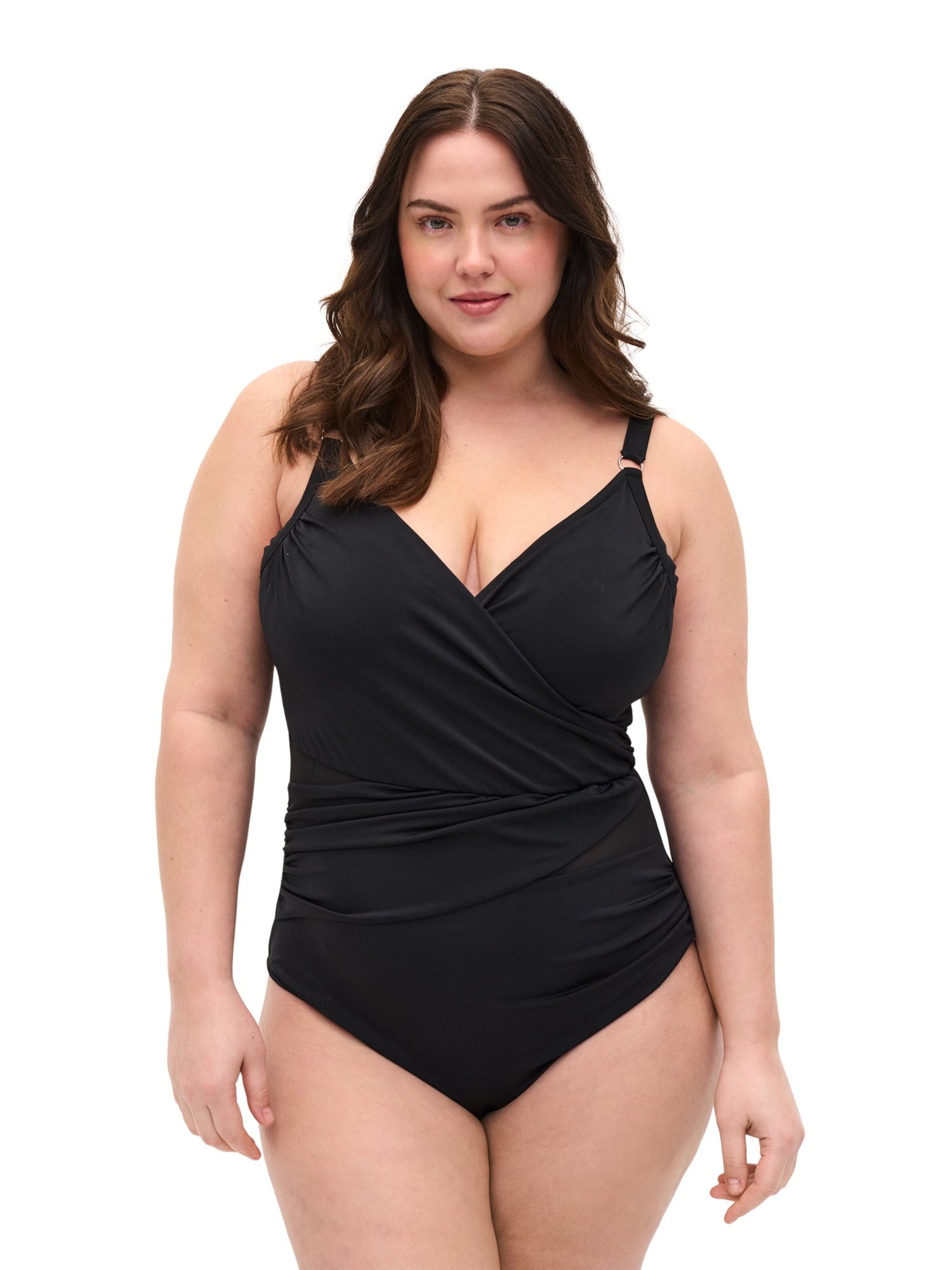 Swim by Zizzi Trikó Fürdőruhák - fekete: elől