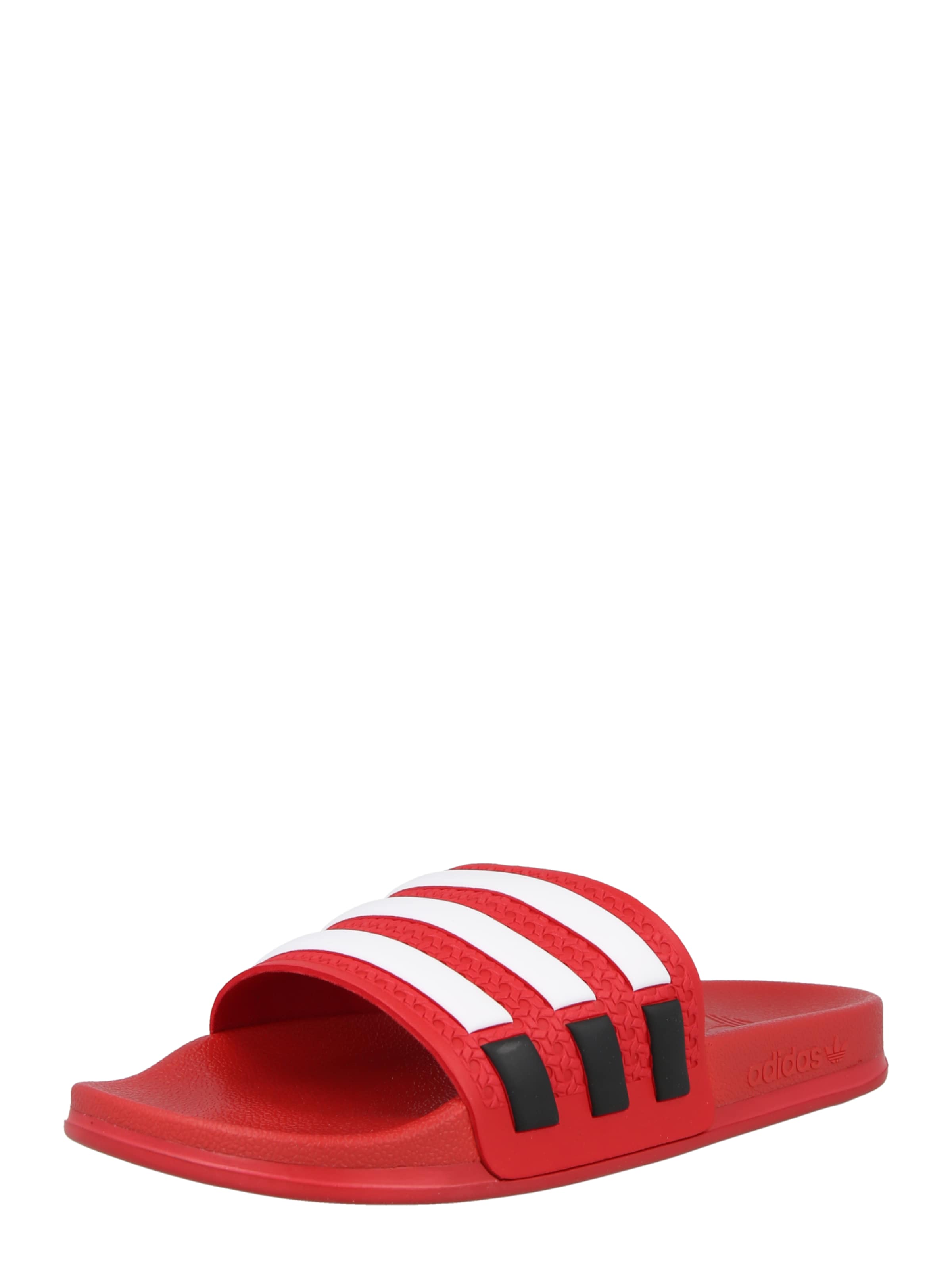 ADIDAS ORIGINALS Μιούλ 'ADILETTE' σε κόκκινο: μπροστά