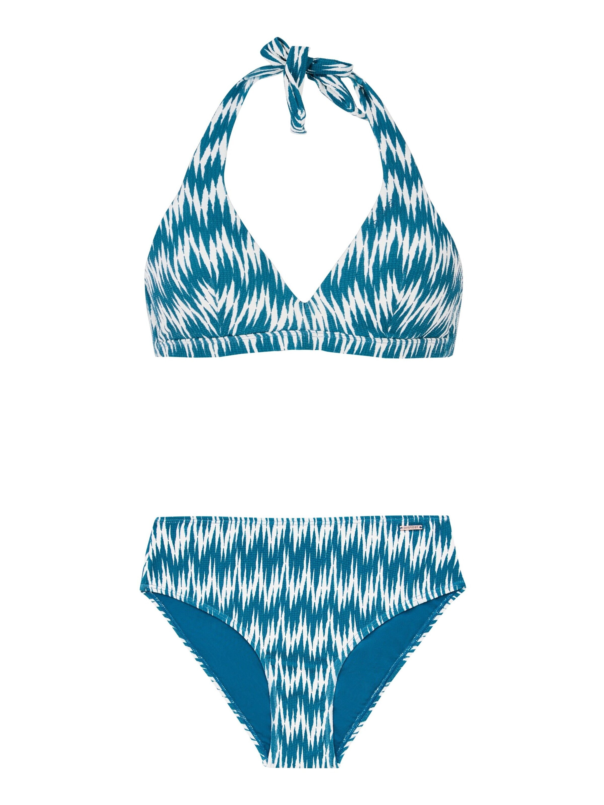 PROTEST Triangel Bikini 'PRTEba' in Blauw: voorkant
