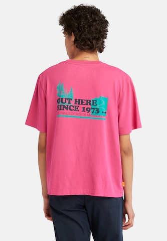 T-shirt 'Out Here Back' TIMBERLAND en rose