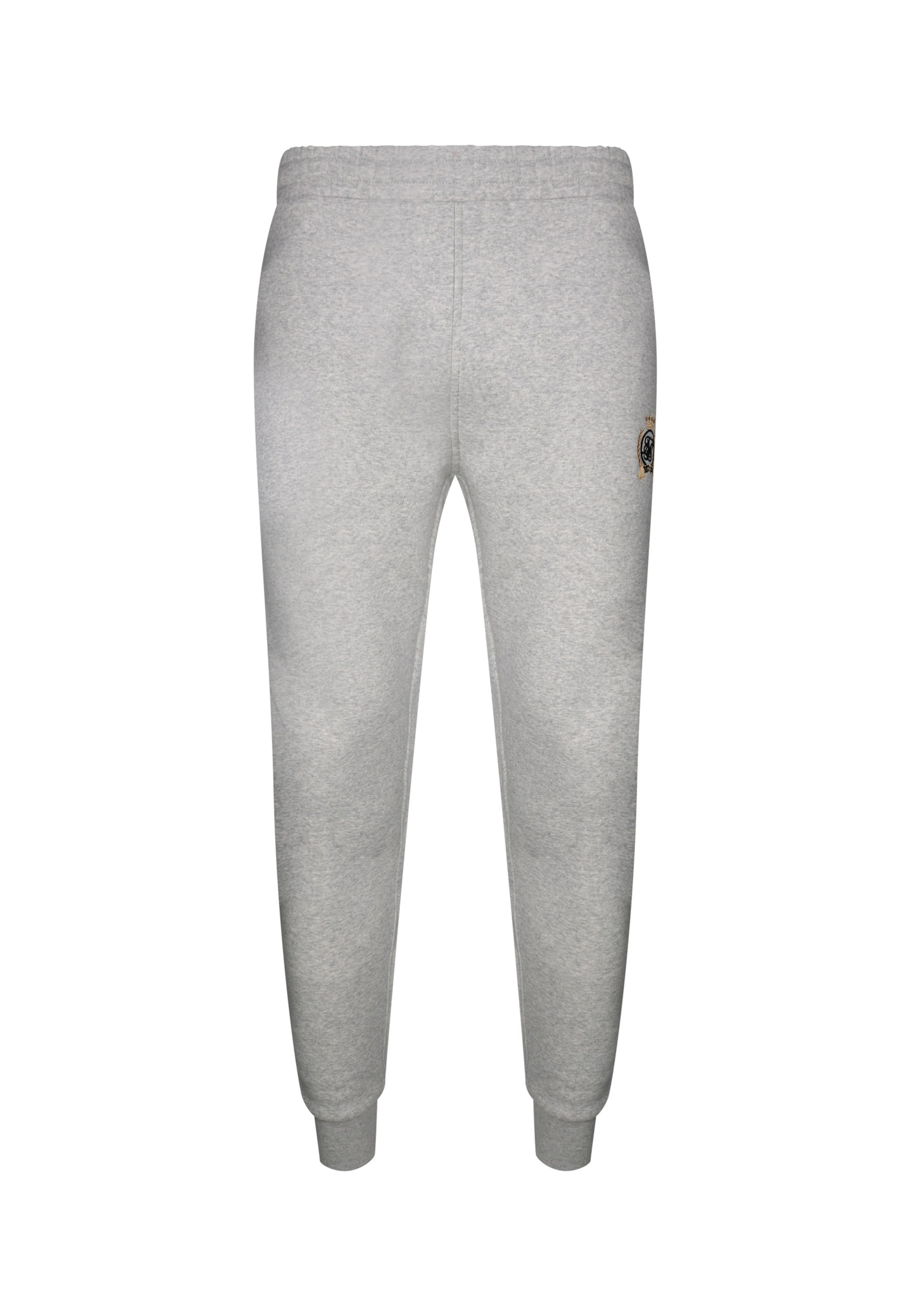 SikSilk Loosefit Hose 'Essentials' in Grau: Vorderseite