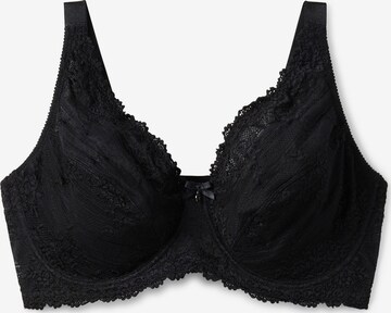 SHEEGO Bralette Bra in Black: front