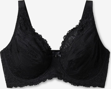 SHEEGO Bralette Bra in Black: front