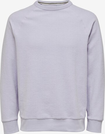 SELECTED HOMME Sweatshirt 'Karl' in Lila: voorkant