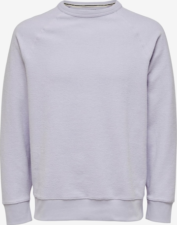 SELECTED HOMME Sweatshirt 'KARL' in Purple: front