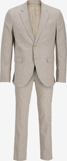 JACK & JONES Costume 'Riviera' en beige foncé / blanc, Vue avec produit