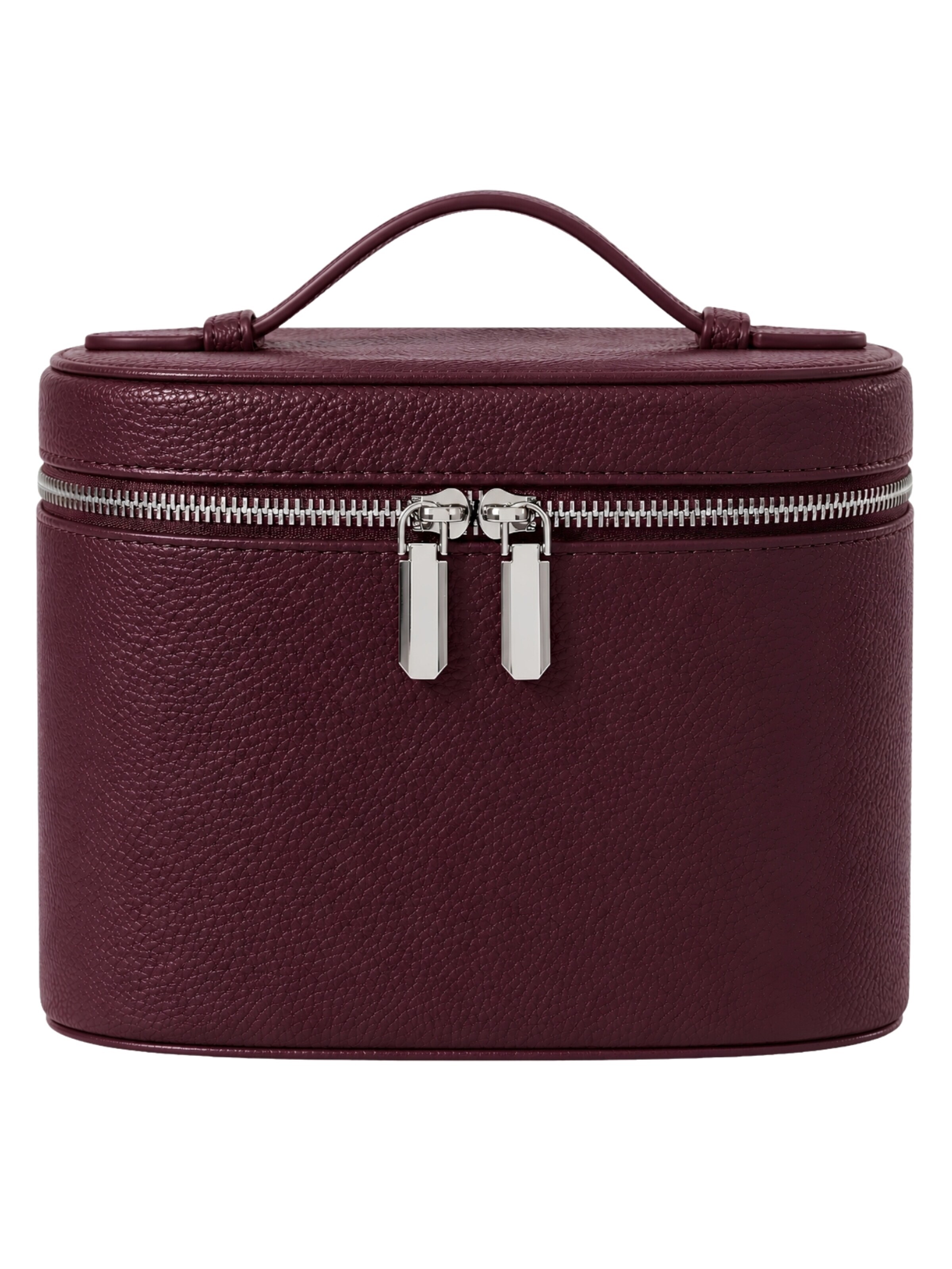 UNIQ Beauty Kozmetická taška 'Noemie Vanity Beauty Case - Violet Burgundy' - Červená: predná strana