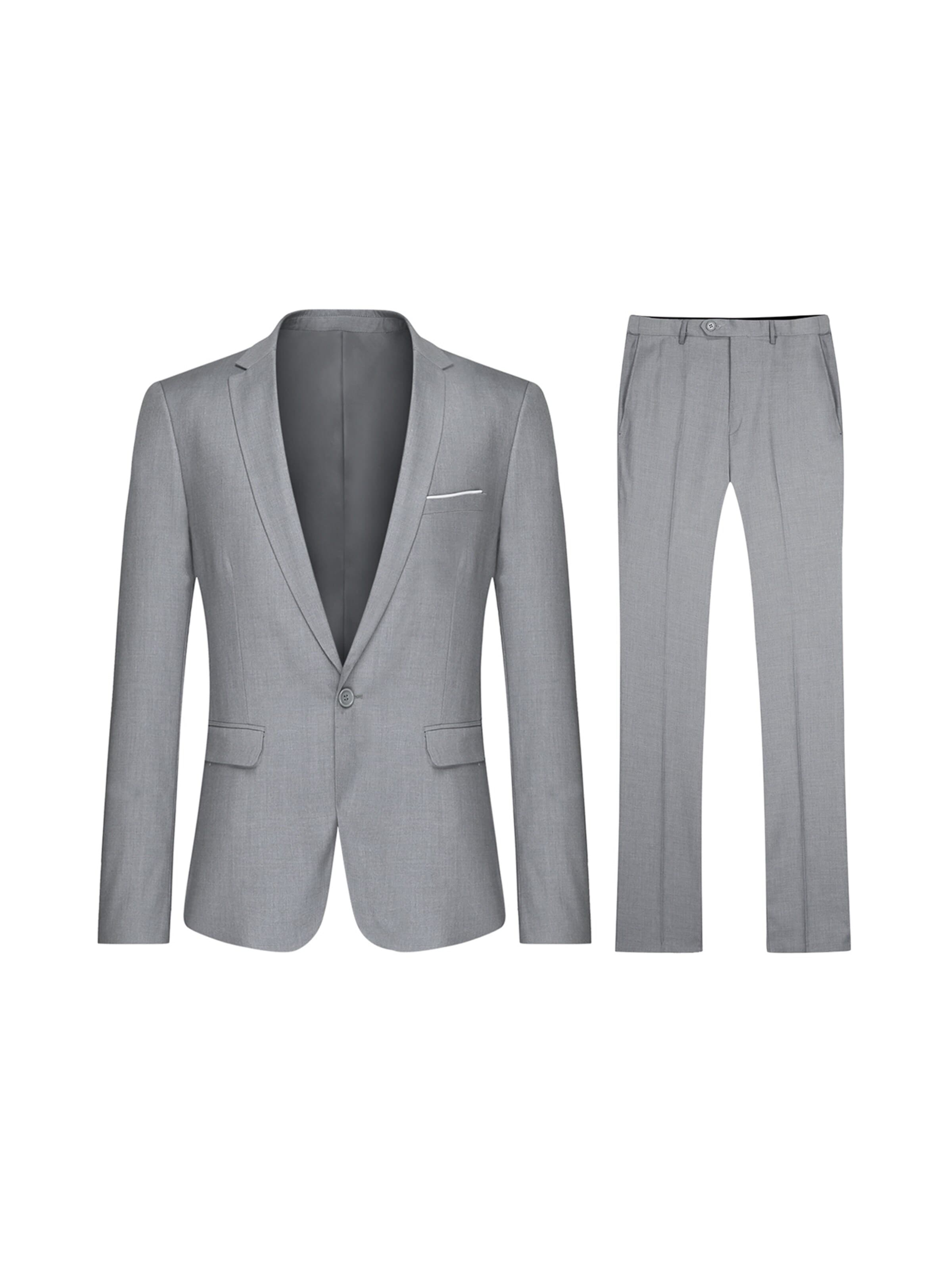 YOUTHUP Suit 'Feierabend' in Grey: front