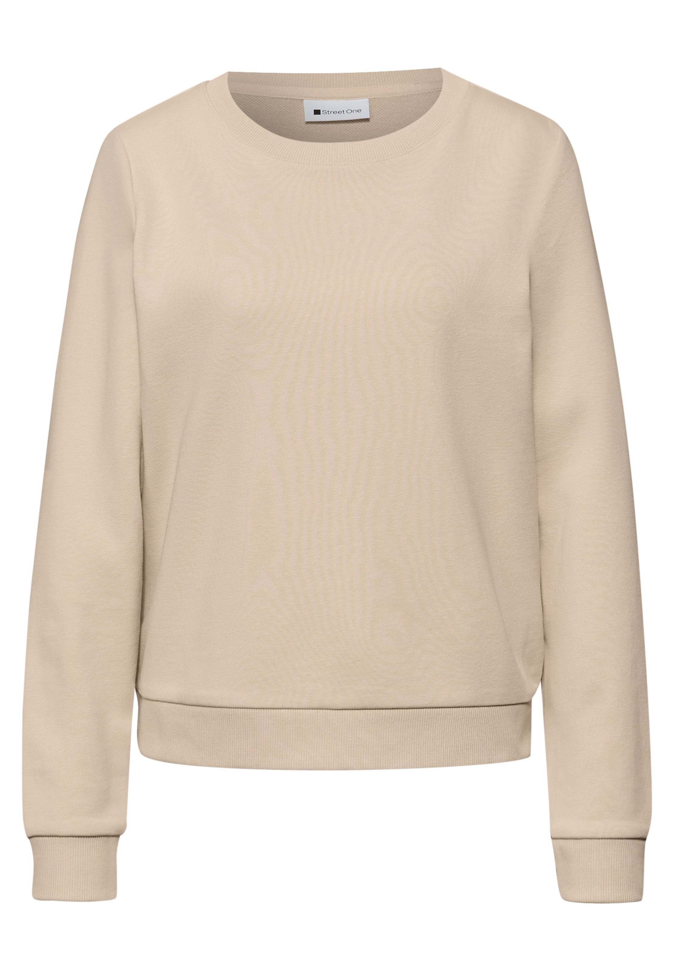 STREET ONE Sweatshirt in Beige: front