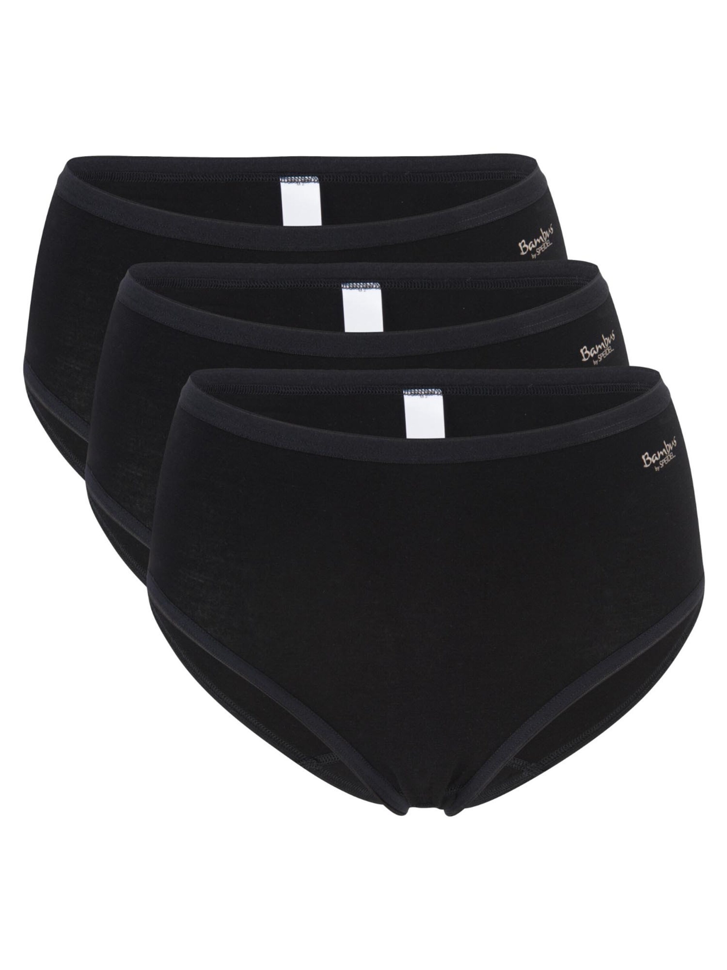 SPEIDEL Slip 'Bambus' in Black: front