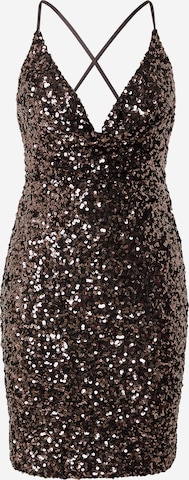 Laona Cocktail Dress in Bronze: front