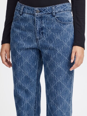 ICHI Regular Jeans 'ASKI' in Blau