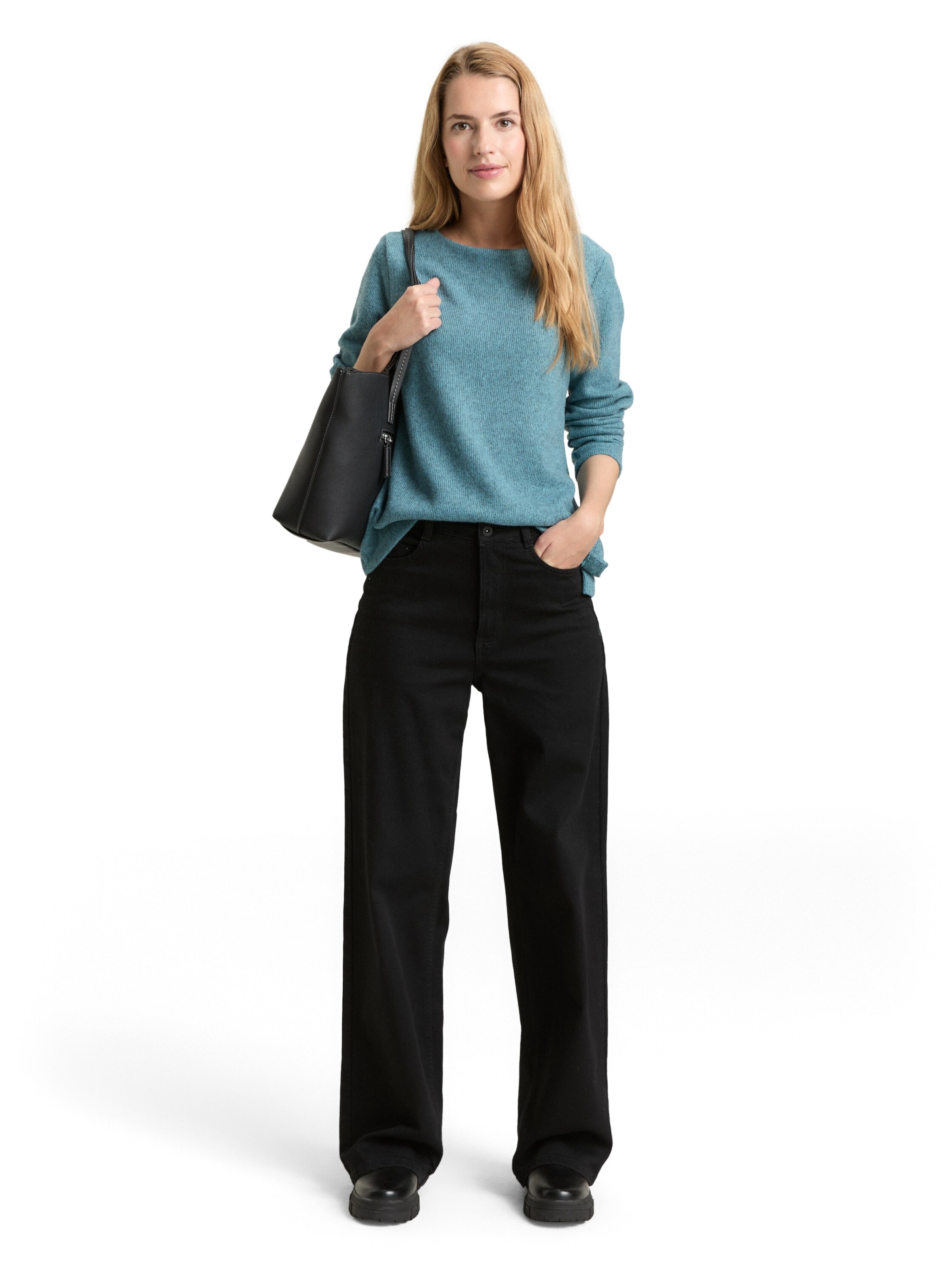 TOM TAILOR Sweatshirt i grön