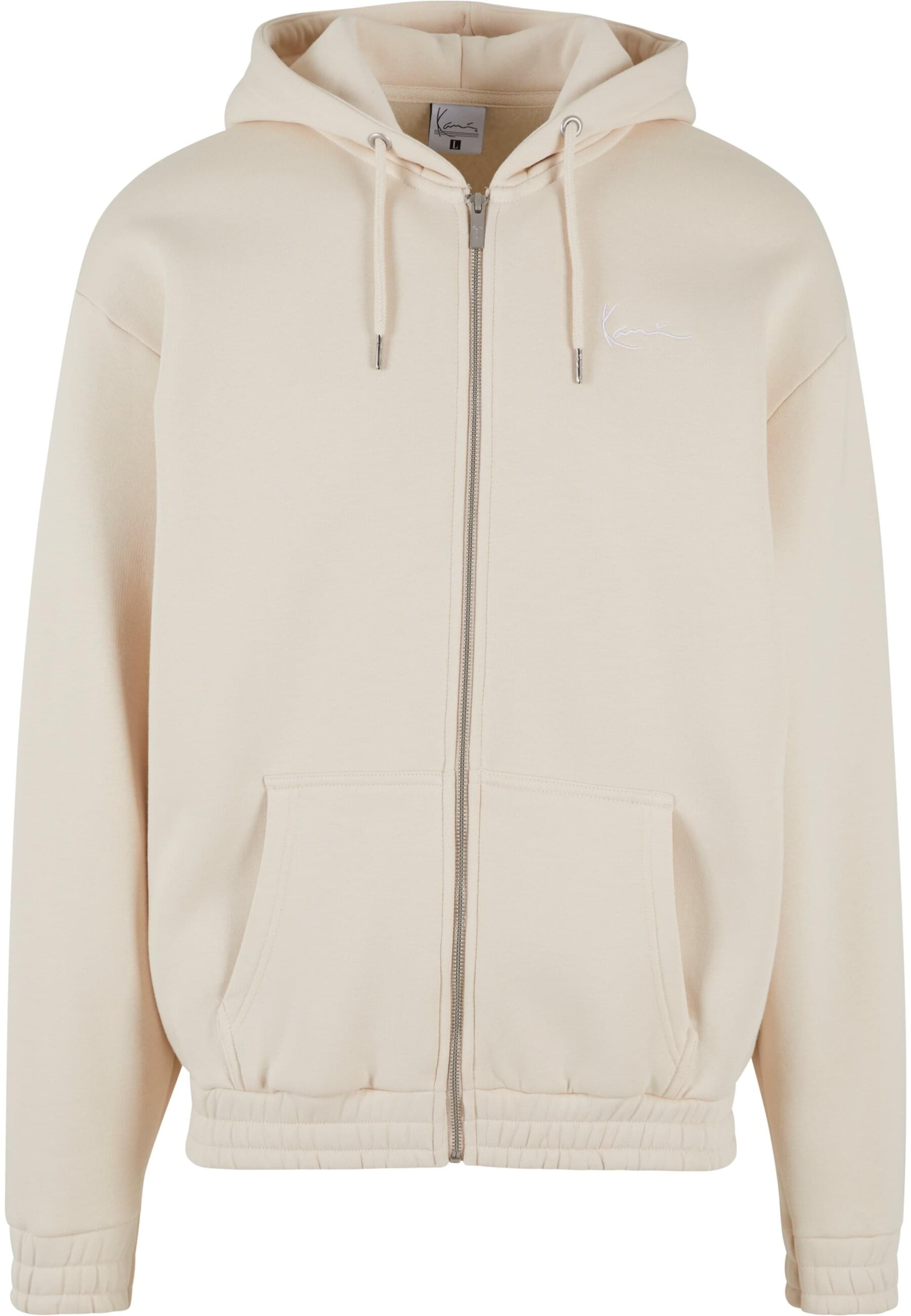 Giacca di felpa 'Authentic Star' di Karl Kani in beige: frontale