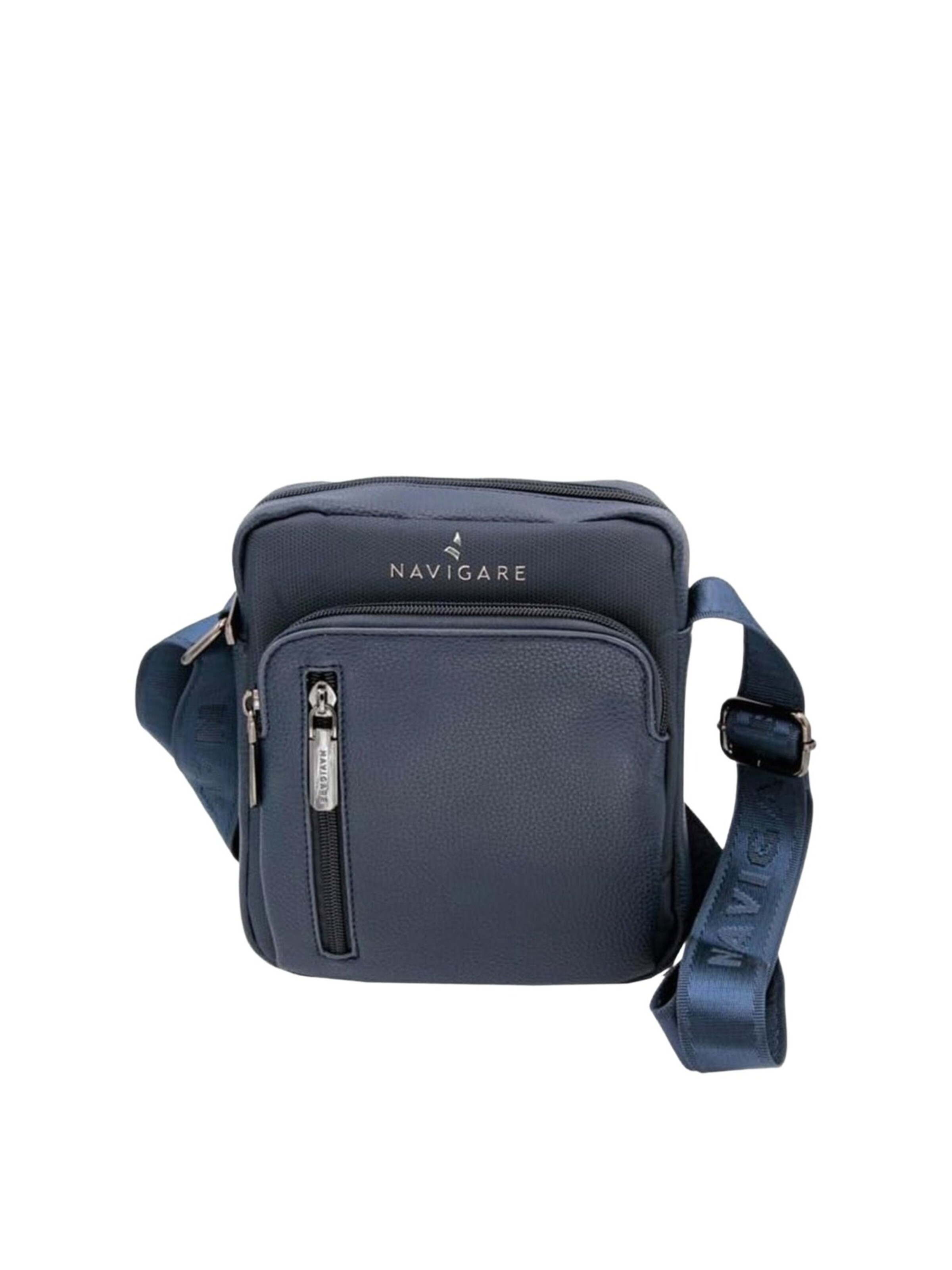 Borsa a tracolla 'Borsa a Tracolla Uomo Navigare - Poliestere Chiusura Zip' di Navigare in blu: frontale