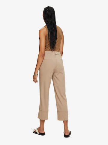 ESPRIT Wide leg Broek in Bruin