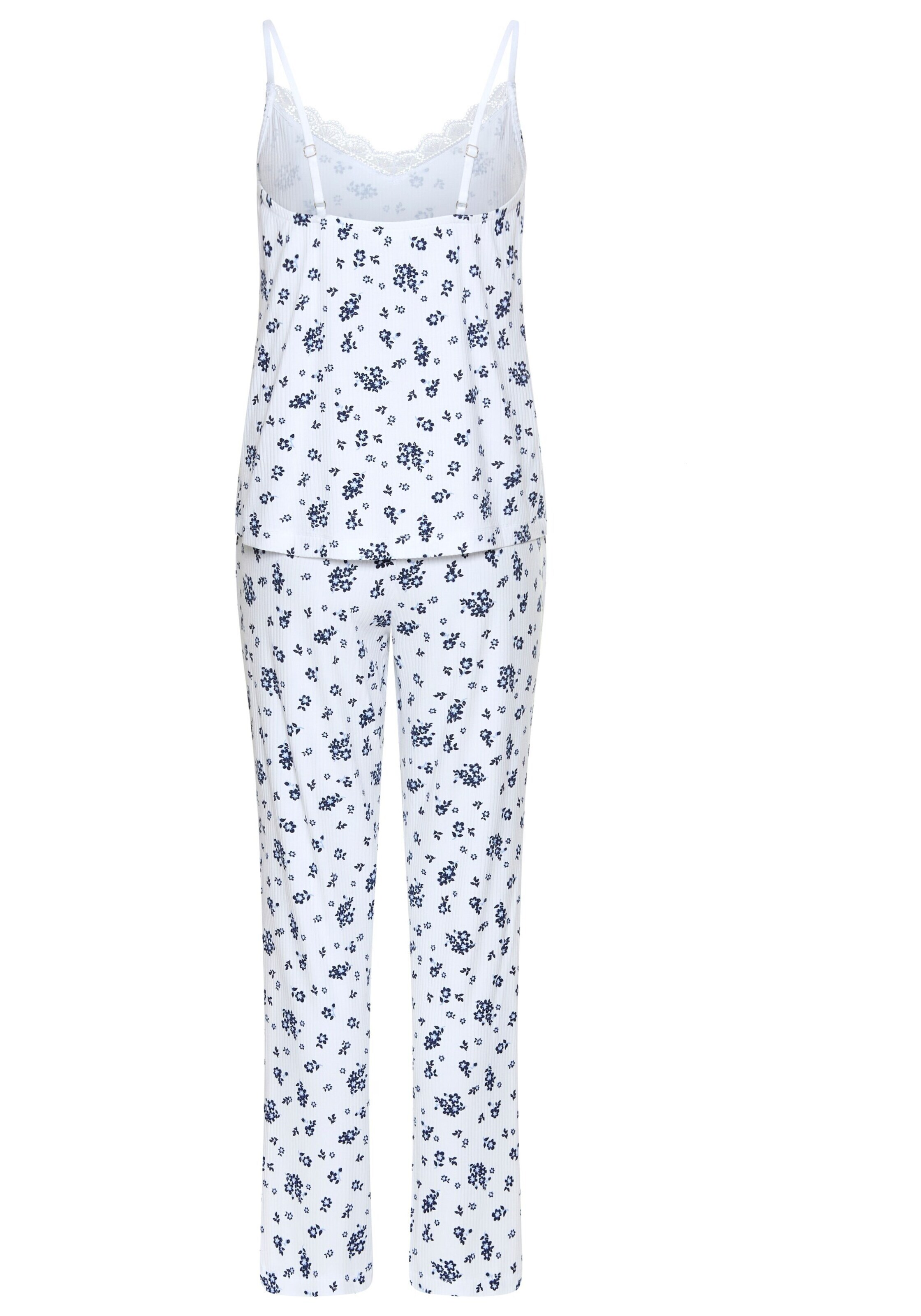 Pyjama LASCANA en blanc