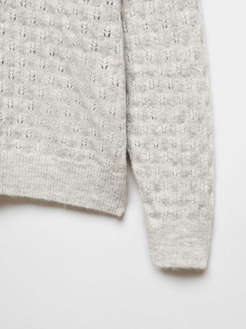 MANGO Pullover 'FLORINS' in Grau