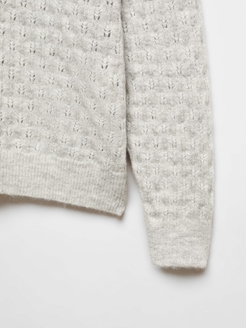 MANGO Sweater 'FLORINS' in Grey