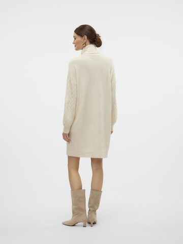 VERO MODA Strikkjole 'JUPITERCABLE' i beige