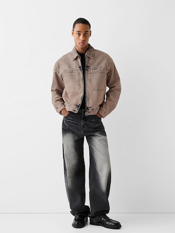 Bershka Between-Season Jacket in Brown