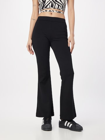 évasé Pantalon 'Kamma' VERO MODA en noir : devant