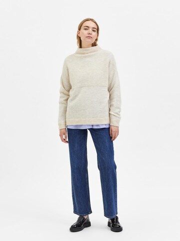 SELECTED FEMME - Pullover 'Mola' em bege