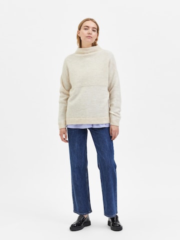 SELECTED FEMME Sweater 'Mola' in Beige