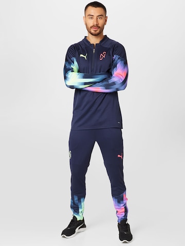 Effilé Pantalon de sport 'NEYMAR' PUMA en bleu