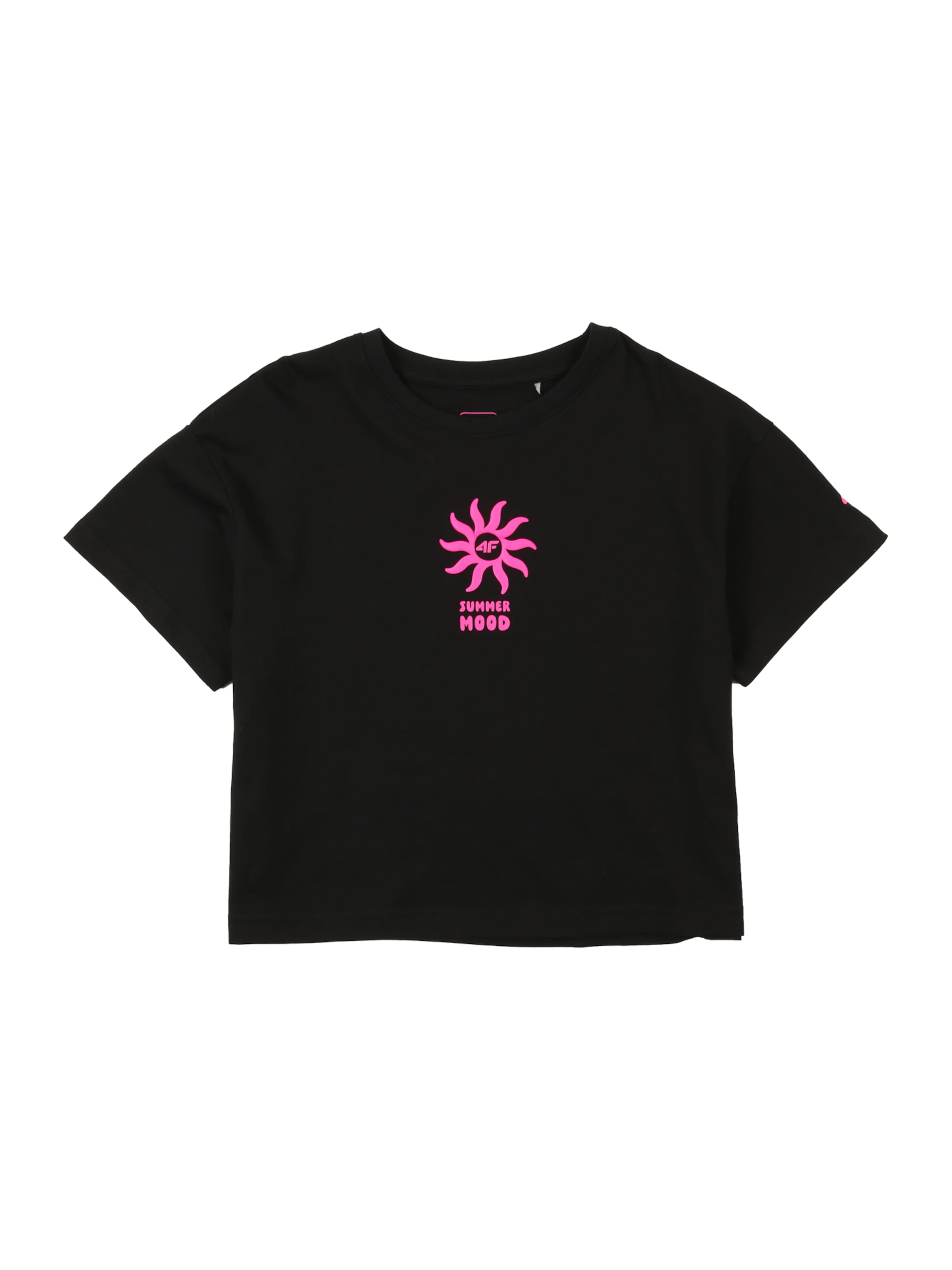 4F Junior Performance Shirt in Black: front