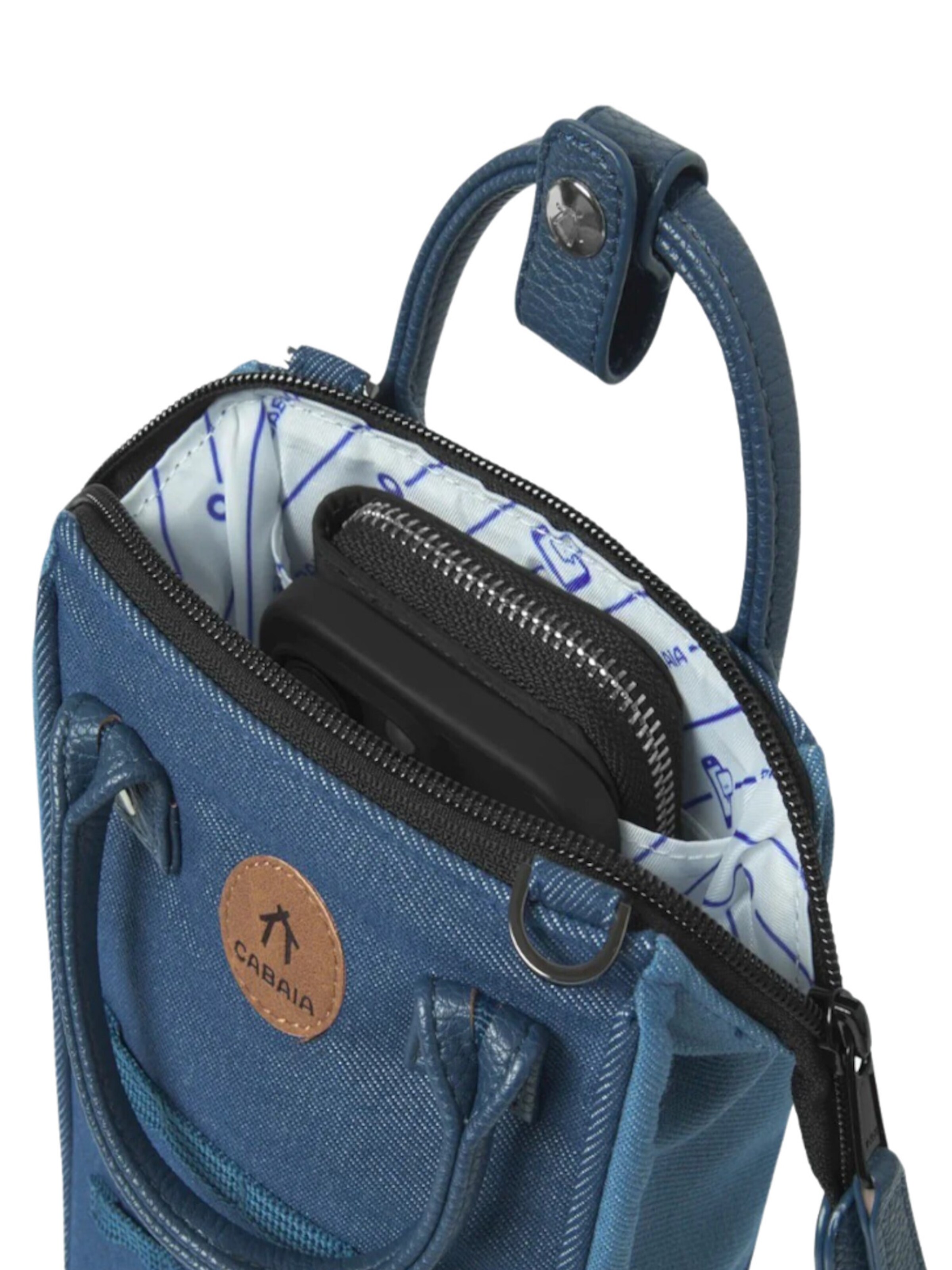 Sac bandoulière 'San Giljan' Cabaia en bleu