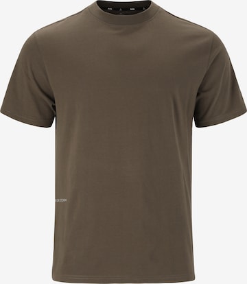 SOS Functioneel shirt 'Dolomiti' in Bruin: voorkant