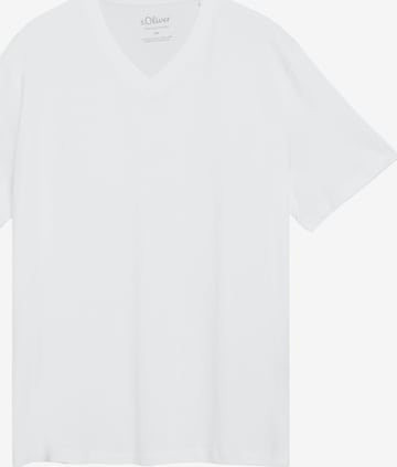 s.Oliver Men Big Sizes Shirt in White: front