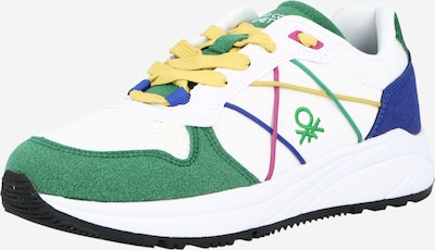 Benetton Footwear Niske tenisice u tamno plava / tamno zelena / ružičasta / bijela, Pregled proizvoda