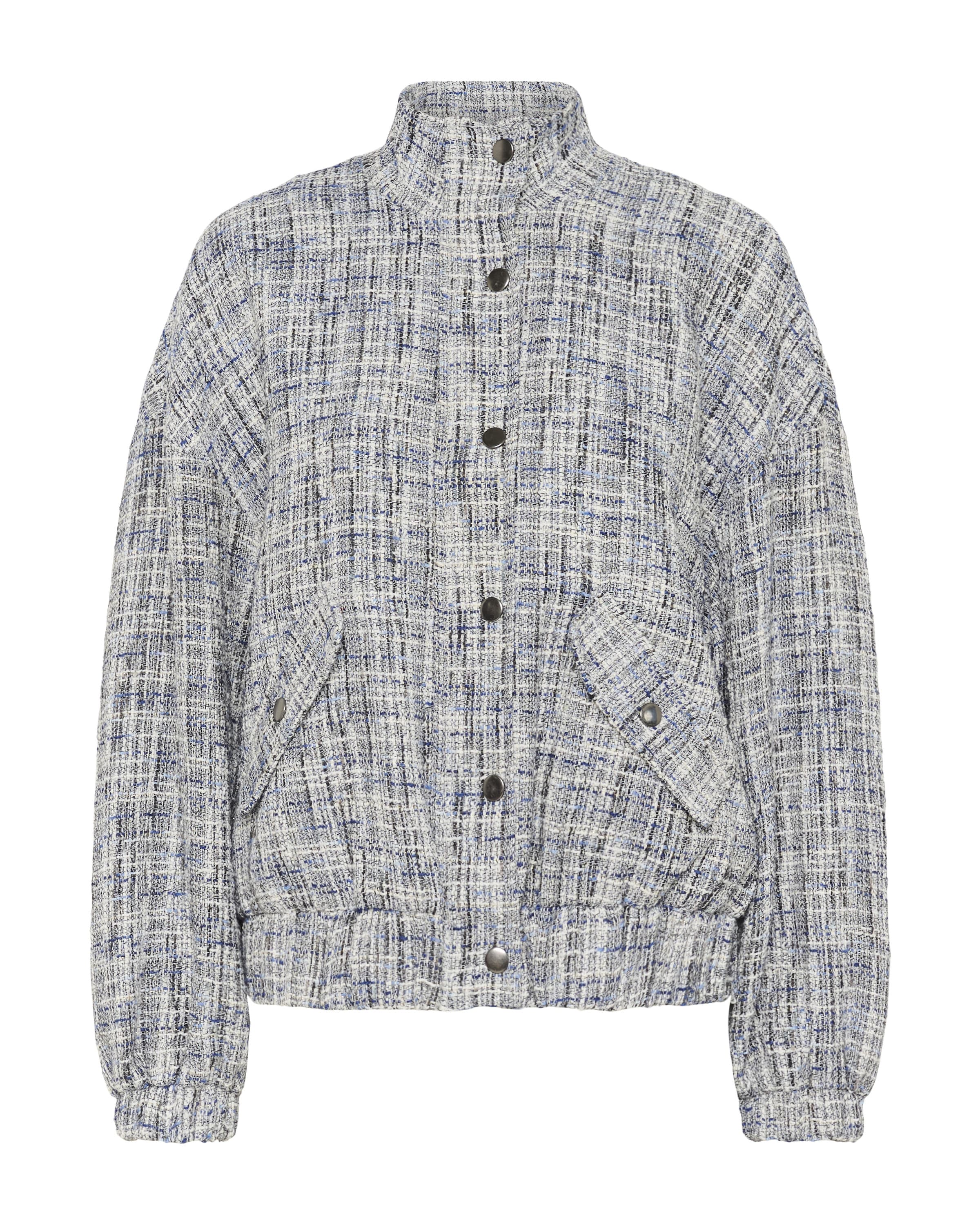 SAINT TROPEZ Between-season jacket 'SZOrlena' in Grey: front