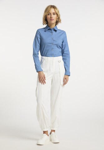 usha BLUE LABEL Tapered Cargo Pants in White