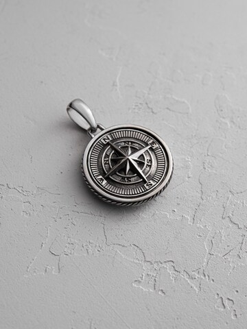 REYTEL Pendant 'WINDROSE' in Silver: front