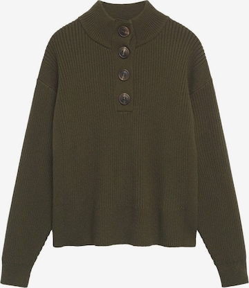 MANGO Sweater 'Mock' in Green: front